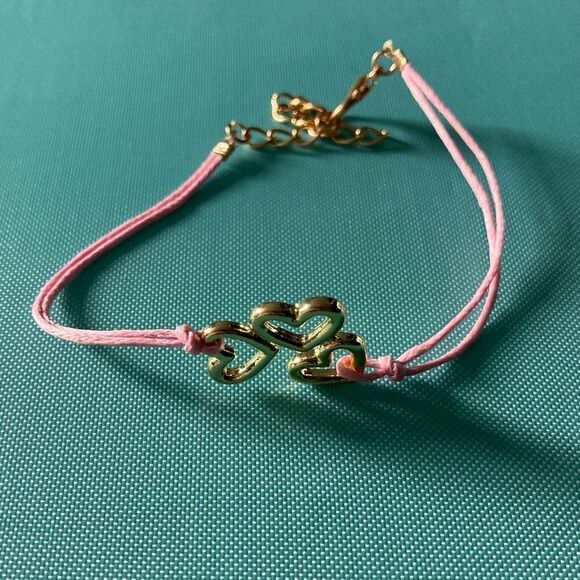 Pink Rope Hearts Bracelet - Picture 4 of 4